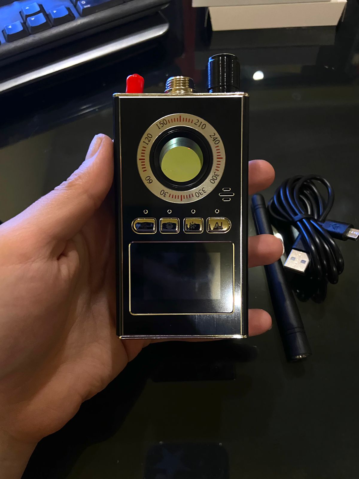 Detector Antiespía Profesional de Gran Espectro con IA