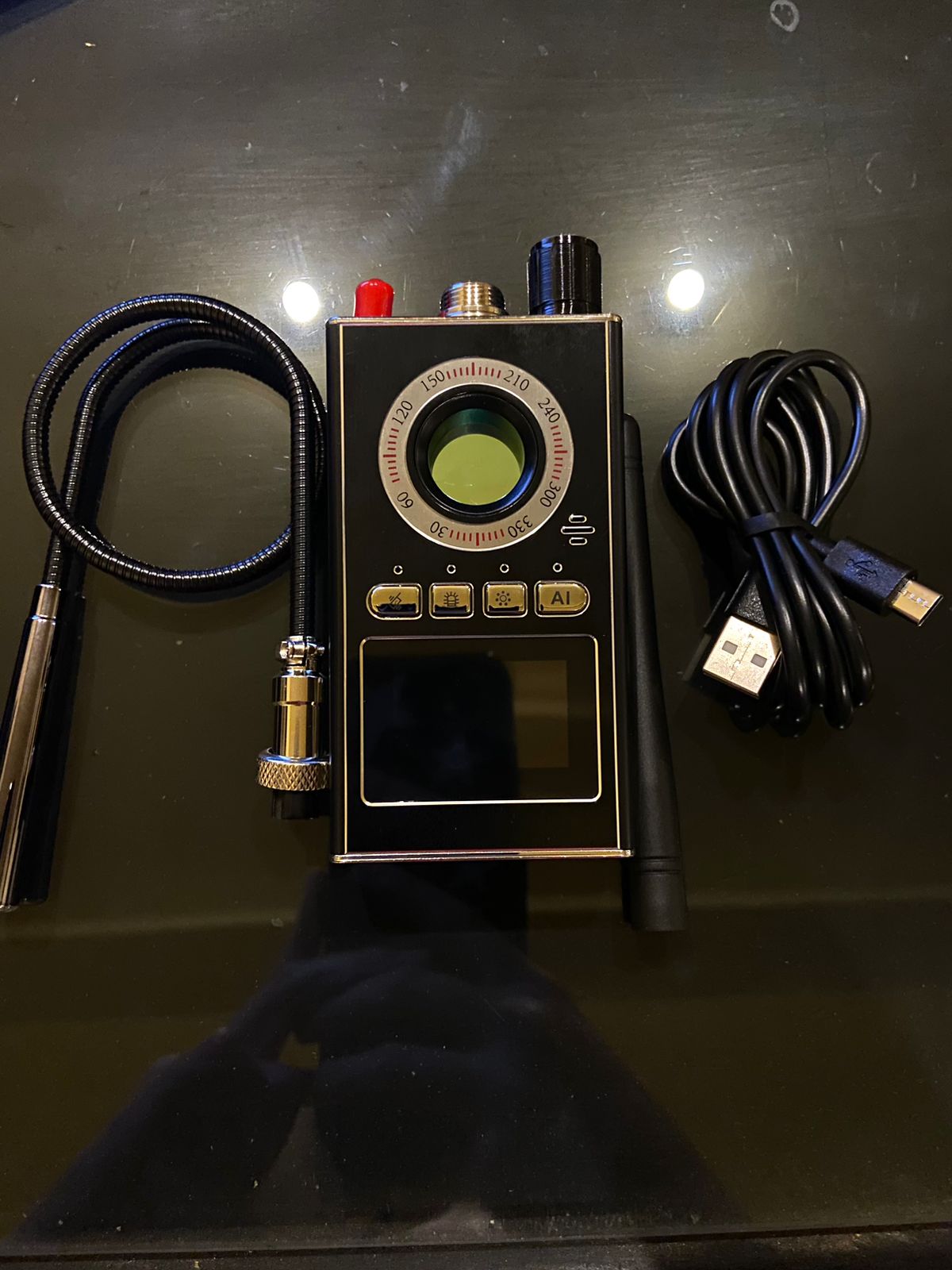 Detector Antiespía Profesional de Gran Espectro con IA