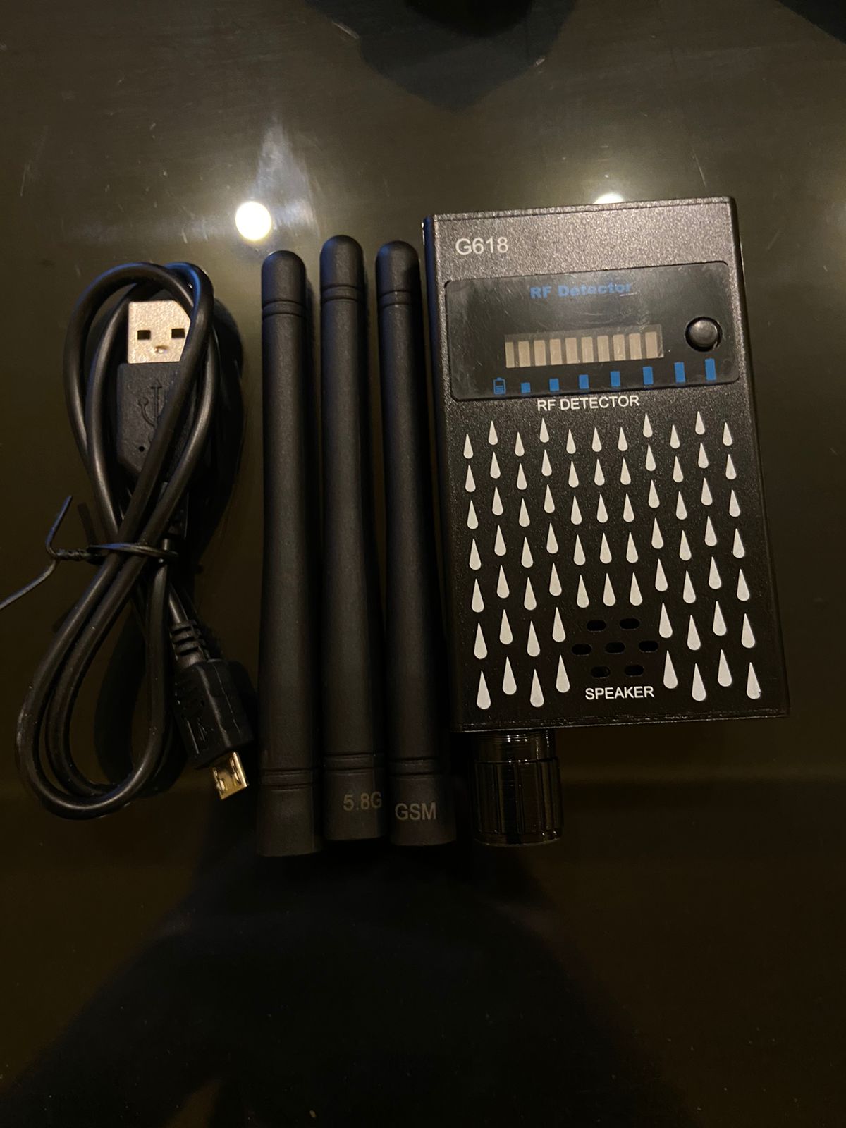 Detector GPS + RF + WiFi + Bluetooth + Cámaras Inalámbricas